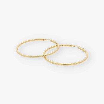 Pendientes aro en oro 18kt 2