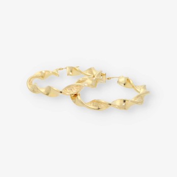 Pendientes aro en oro 18kt 2