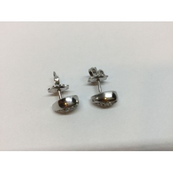 Pendientes en oro blanco y brillantes. 2