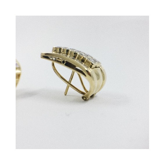 Pendientes de oro y diamantes