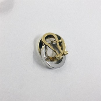 Pendientes de oro blanco y amarillo 2