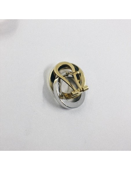 Pendientes de oro blanco y amarillo