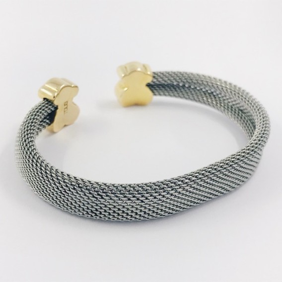 Pulsera rÃ­gida Tous en acero y oro