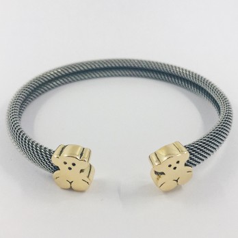 Pulsera esclava Tous en acero y oro