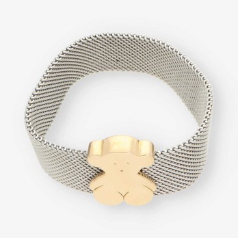 Pulsera Tous en acero y oro 18kt 2