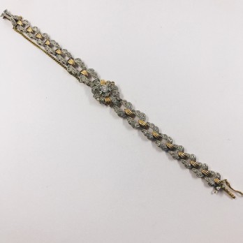 Antigua pulsera en oro y brillantes 2