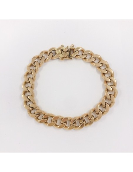 Pulsera barbada en oro 18kt