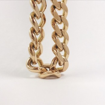 Pulsera barbada en oro 18kt 2