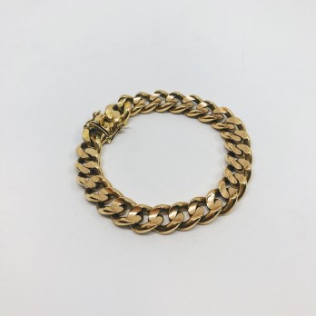 Pulsera barbada en oro 18kt