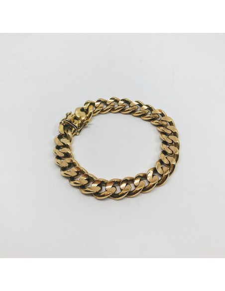 Pulsera barbada en oro 18kt