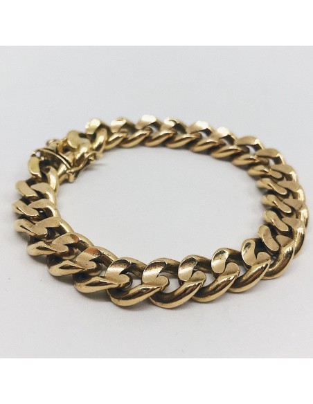 Pulsera barbada en oro 18kt