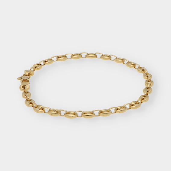 Pulsera de calabrotes en oro 18kt