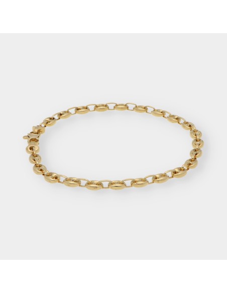 Pulsera de calabrotes en oro 18kt