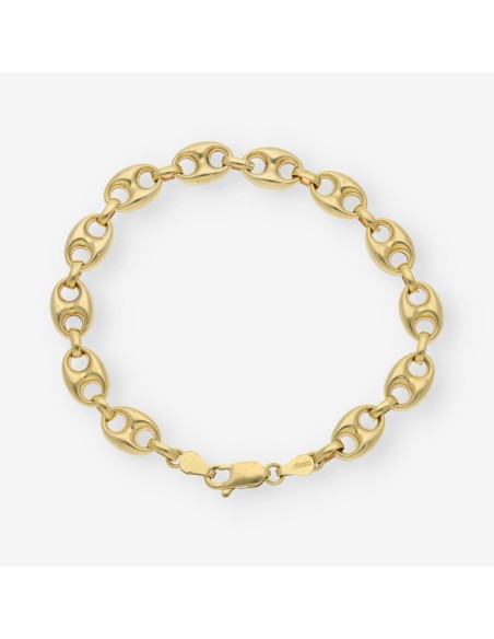 Pulsera de calabrotes en oro 18kt