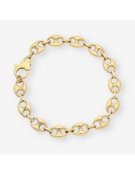 Pulsera de calabrotes en oro 18kt