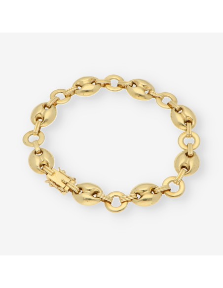 Pulsera de calabrotes en oro 18kt