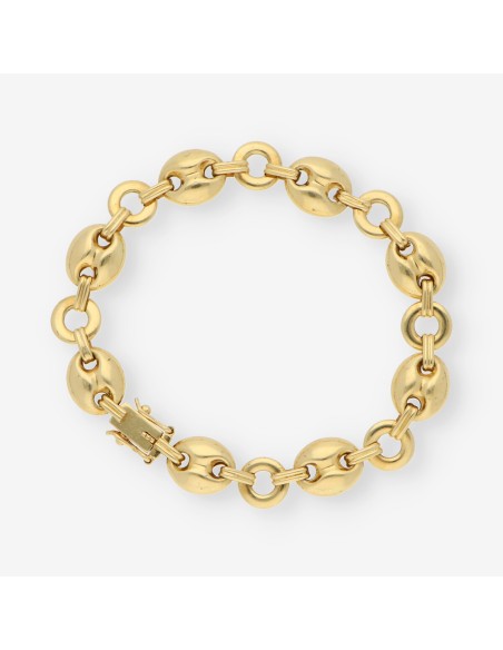 Pulsera de calabrotes en oro 18kt