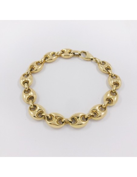 Pulsera de calabrotes en oro 18kt