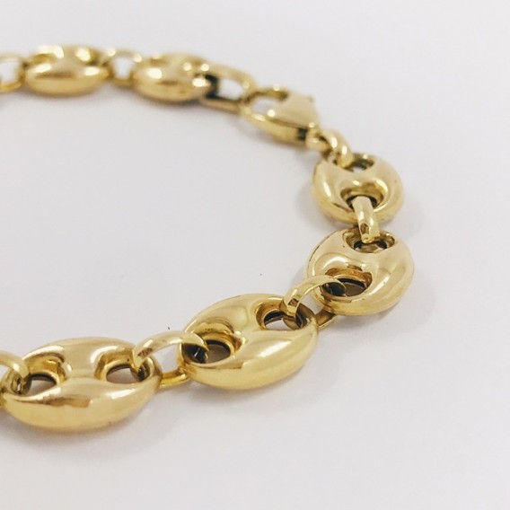 Pulsera de calabrotes en oro 18kt