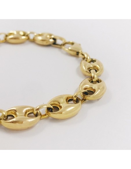 Pulsera de calabrotes en oro 18kt