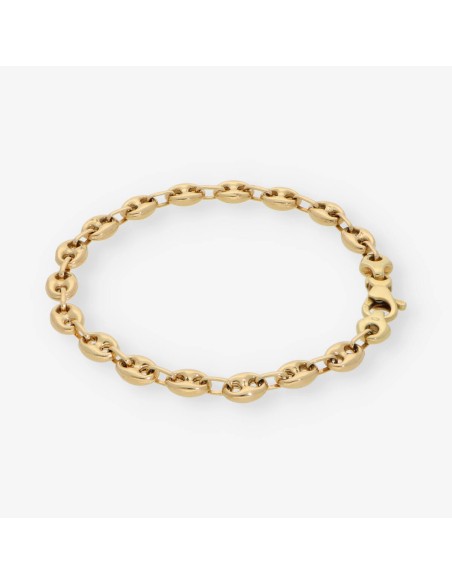 Pulsera de calabrotes en oro 18kt
