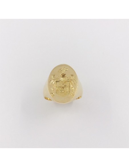 Anillo sello en oro 18kt