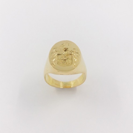 Anillo sello en oro 18kt