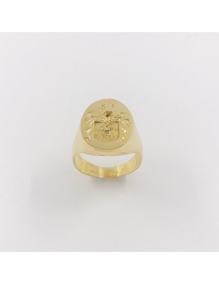 Anillo sello en oro 18kt