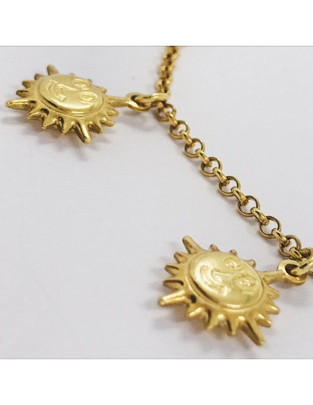 Pulsera sol en oro 18kt.