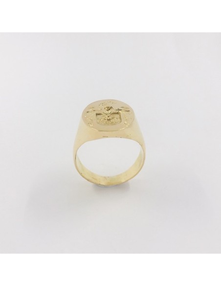 Anillo sello en oro 18kt