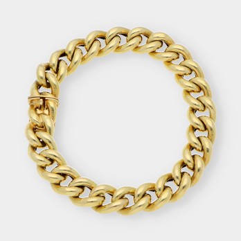 Pulsera barbada en oro 18kt