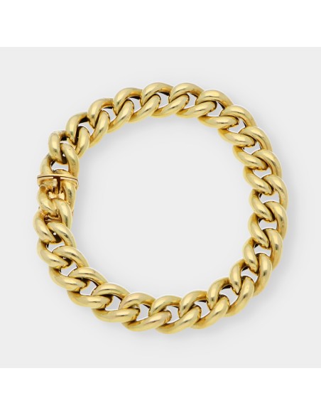 Pulsera barbada en oro 18kt