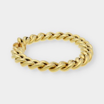 Pulsera barbada en oro 18kt 2