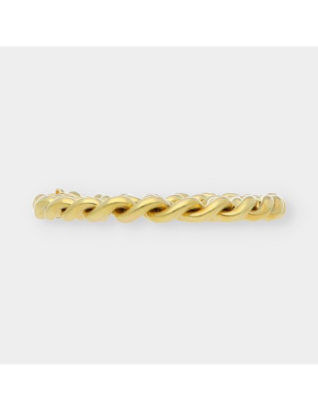 Pulsera barbada en oro 18kt