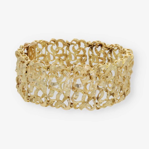 Pulsera semirrÃ­gida en oro 18kt