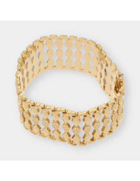 Pulsera ancha en oro 18kt