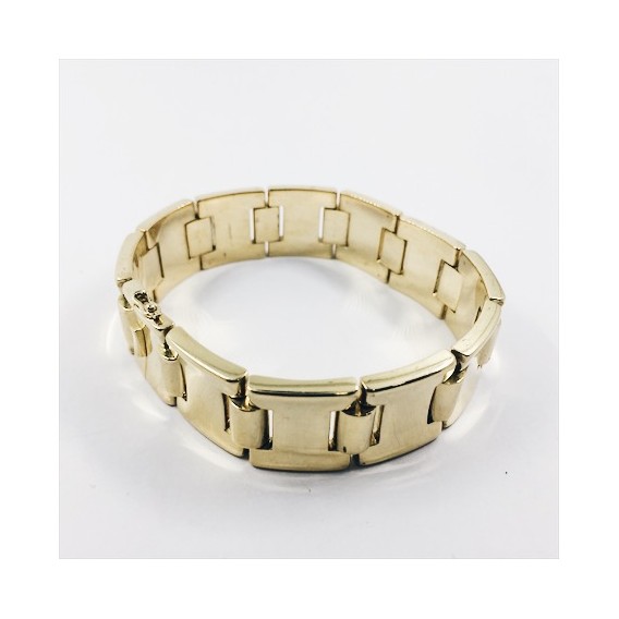 Pulsera articulada en oro