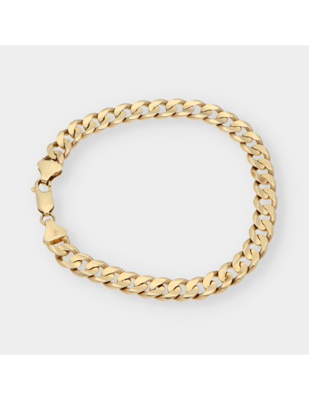 Pulsera barbada en oro 18kt