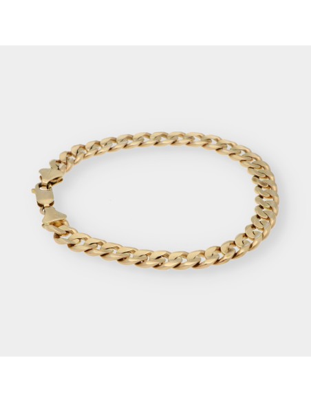 Pulsera barbada en oro 18kt