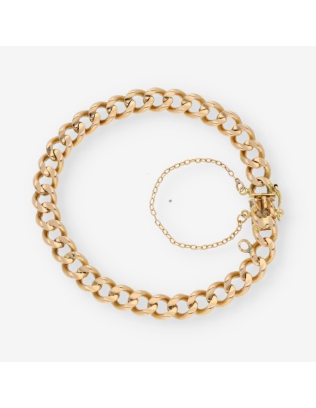 Pulsera barbada en oro 18kt