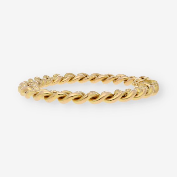 Pulsera barbada en oro 18kt
