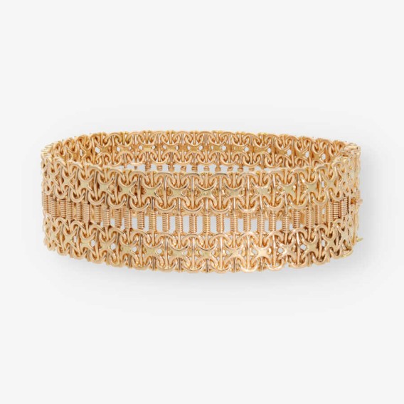 Pulsera semirrÃ­gida en oro 18kt