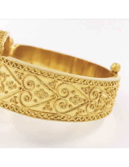 Pulsera esclava en oro 22kt