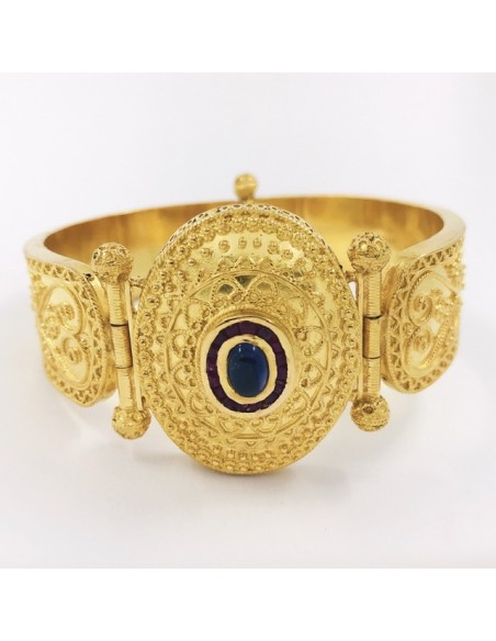Pulsera esclava en oro 22kt