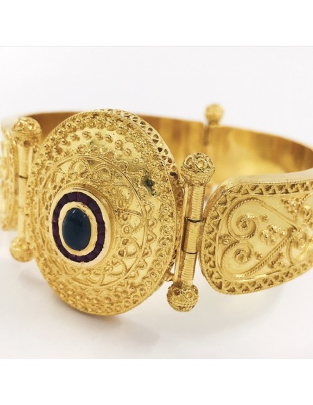 Pulsera esclava en oro 22kt