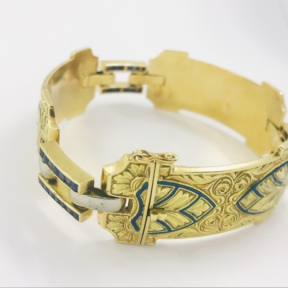 Pulsera vintage en oro 18kt