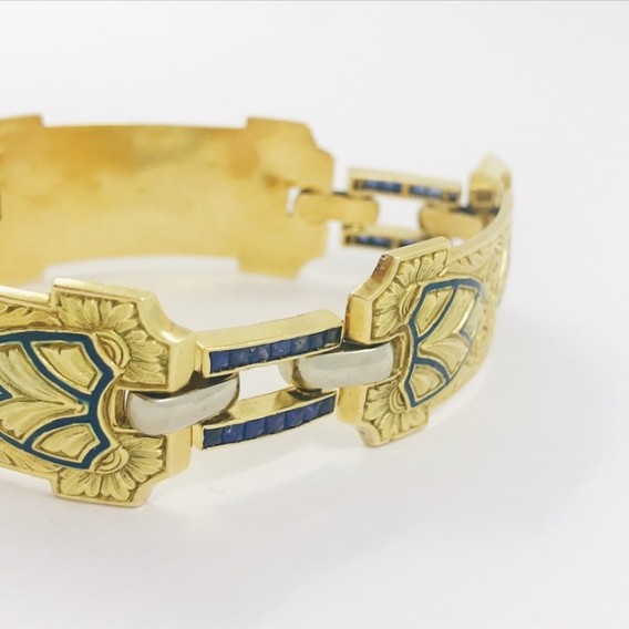 Pulsera vintage en oro 18kt