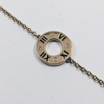 Pulsera Tiffanyâ€™s en oro y brillantes 2