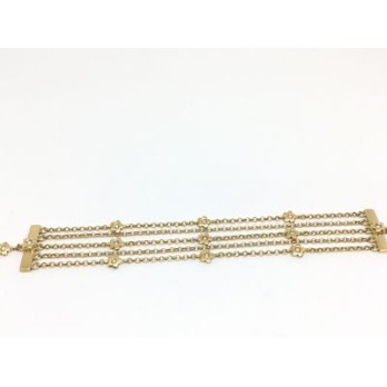 pulsera Tous flor con brillantes