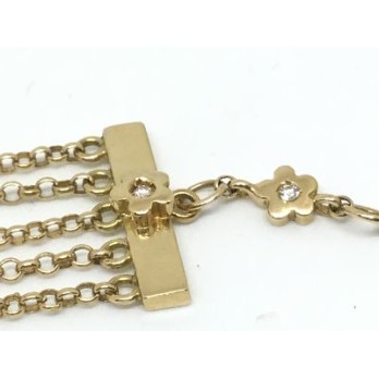 pulsera Tous flor con brillantes 2